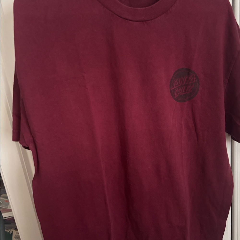 Santa Cruz Skateboards Red Short Sleeve Tee